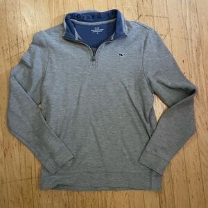 Vineyard Vines Gray Quarter-Zip Sweatshirt